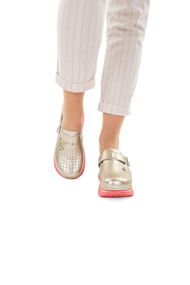 Biancomolina anatomska klompa zlatna sa zračnim jastučićem na webshopu HealthandBeauty.hr Biancomolina anatomska klompa zlatna sa zračnim jastučićem na webshopu HealthandBeauty.hr