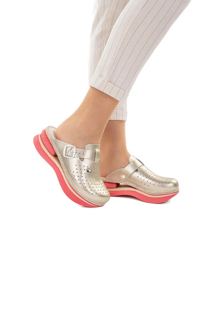 Biancomolina anatomska klompa zlatna sa zračnim jastučićem na webshopu HealthandBeauty.hr Biancomolina anatomska klompa zlatna sa zračnim jastučićem na webshopu HealthandBeauty.hr