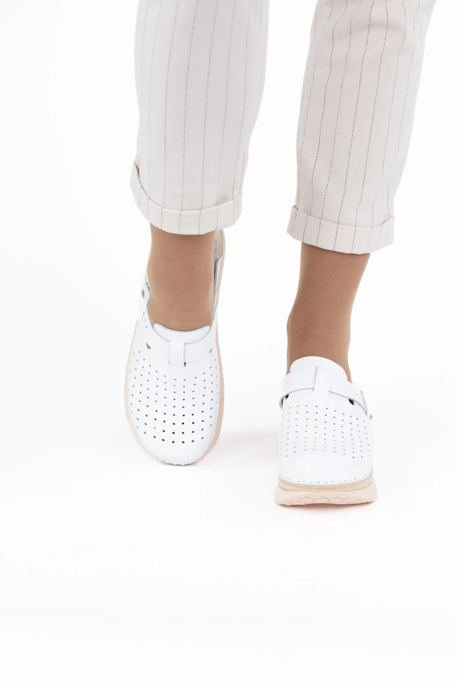 Feder klompe Biancomolina od prirodne goveđe kože s amortizerskim potplatom Feder klompe Biancomolina od prirodne goveđe kože s amortizerskim potplatom