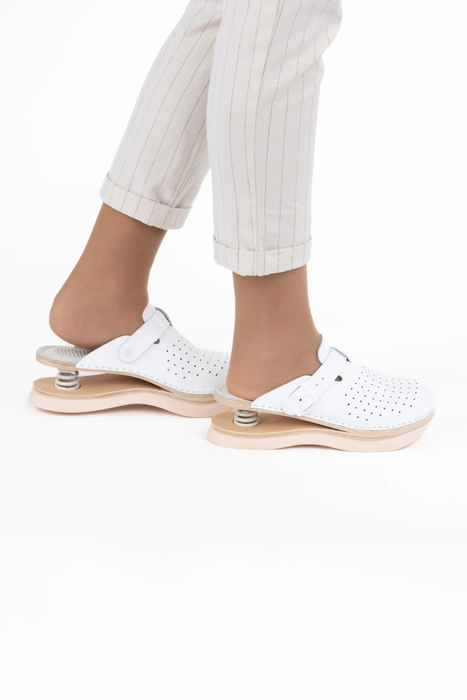 Feder klompe Biancomolina od prirodne goveđe kože s amortizerskim potplatom Feder klompe Biancomolina od prirodne goveđe kože s amortizerskim potplatom